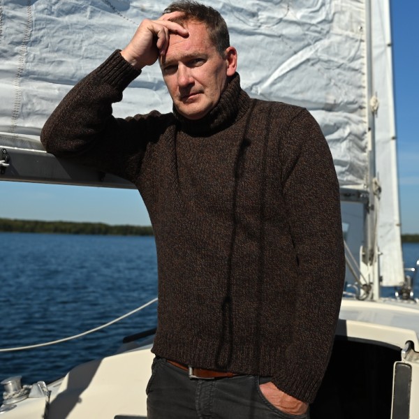 Weicher Rollkragen Pullover von Fisherman. Merino-Kaschmir, sehr gute Passform.