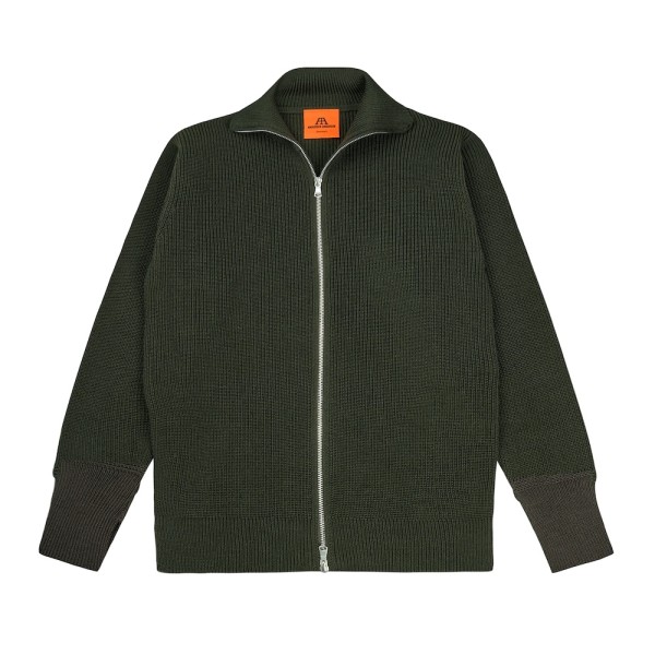 Schwere Full-Zip Strickjacke ausMerinowolle von Andersen Andersen aus Kopenhagen