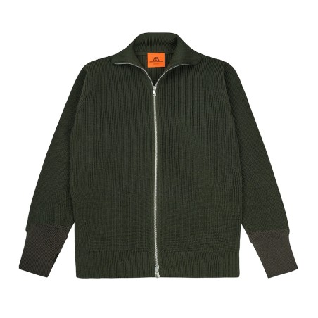 Schwere Full-Zip Strickjacke ausMerinowolle von Andersen Andersen aus Kopenhagen