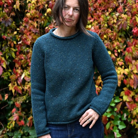 Der Rollbündchen Pullover MAIREAD M. ist ein echter Klassiker von FISHERMAN OUT OF IRELAND