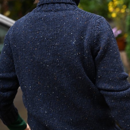 Rollkragenpullover aus weichem Donegal Tweed von Fisherman out of Ireland.