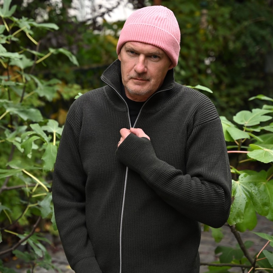 Schwere Full-Zip Strickjacke ausMerinowolle von Andersen Andersen aus Kopenhagen