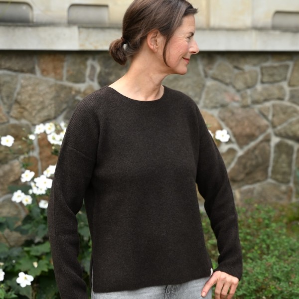 Loose Fit Wollpullover aus reiner mongolischer YAK Wolle. Von Steppenstrolch.
